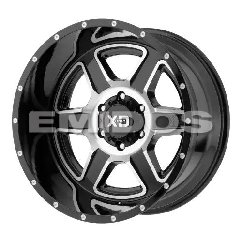 XD Series XD832 FUSION GLOSS BLACK MACHINED 6x135 20R 9 87.1 -12