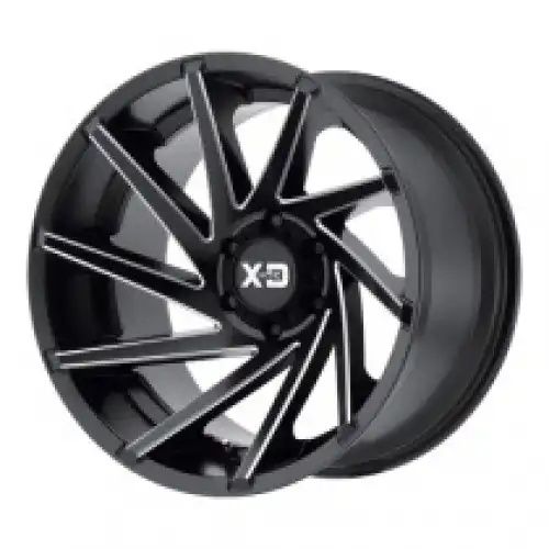 XD Series XD834 CYCLONE SATIN BLACK MILLED 8x165.1 20R 10 125.1 -18