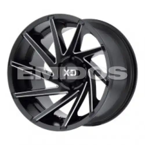XD Series XD834 CYCLONE SATIN BLACK MILLED 5x127 20R 12 72.56 -44
