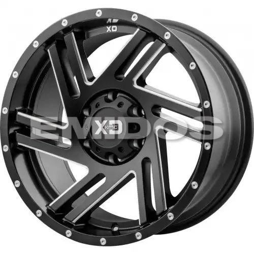 XD Series XD835 SWIPE SATIN BLACK MILLED 6x135 17R 9 87.1 18