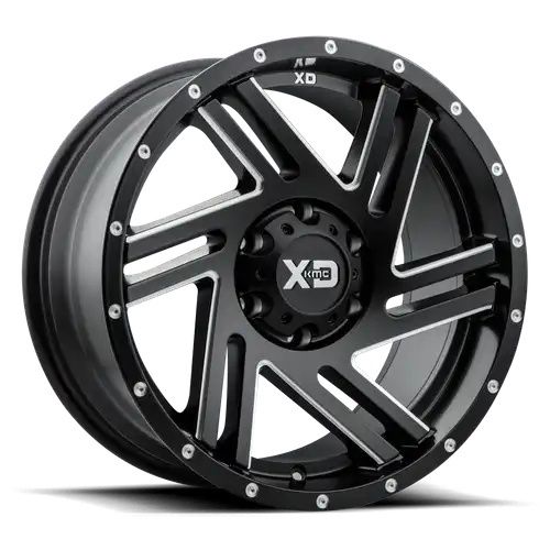 XD Series XD835 SWIPE SATIN BLACK MILLED 8x170 17R 9 125.1 18