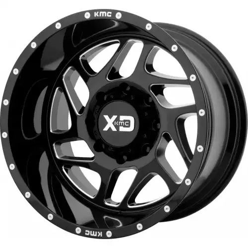 XD Series XD836 FURY GLOSS BLACK MILLED 8x170 20R 12 125.1 -44