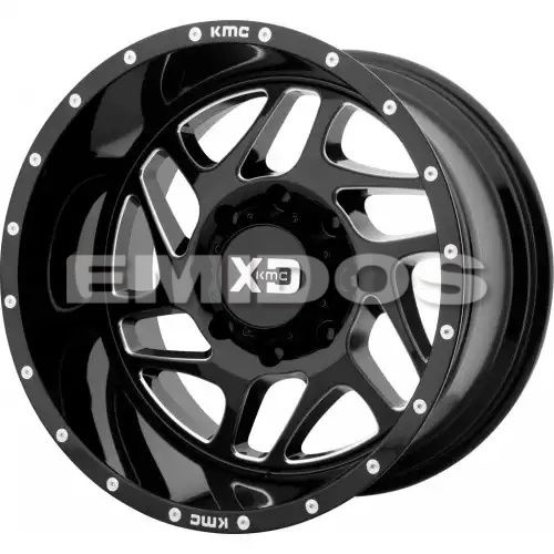 XD Series XD836 FURY GLOSS BLACK MILLED 8x170 20R 12 125.1 -44