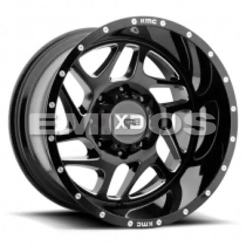XD Series XD836 FURY GLOSS BLACK MILLED 5x139.7 20R 9 78.1 BNK