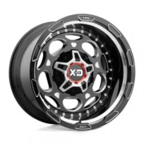 XD Series XD837 DEMODOG GLOSS BLACK MILLED 8x165.1 20R 10 125.1 -18