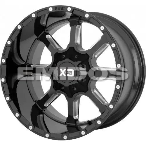 XD Series XD838 MAMMOTH GLOSS BLACK MILLED 5x127/139.7 20R 10 78.1 -18