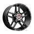 XD Series XD839 CLAMP GLOSS BLACK MILLED 8x165.1 22R 10 125.1 -18