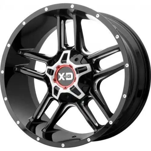 XD Series XD839 CLAMP GLOSS BLACK MILLED 8x170 20R 9 125.1 18