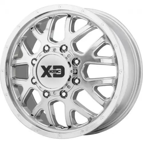 XD Series XD843 GRENADE DUALLY CHROME - FRONT 8x165.1 20R 8.25 125.1 127