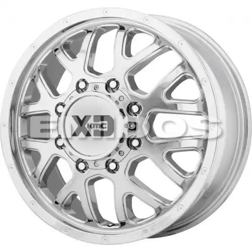 XD Series XD843 GRENADE DUALLY CHROME - FRONT 8x165.1 20R 8.25 117 127