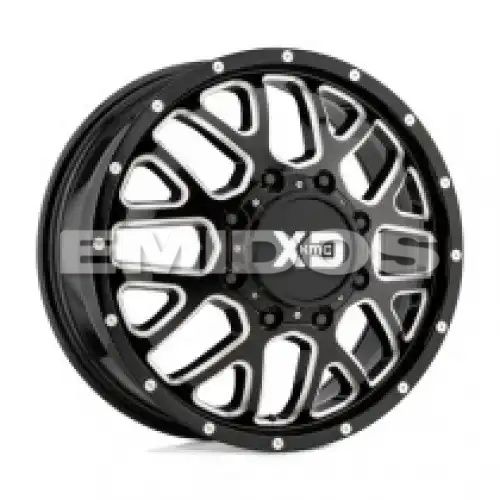 XD Series XD843 GRENADE DUALLY GLOSS BLACK MILLED - FRONT 8x210 20R 8.25 154.3 127