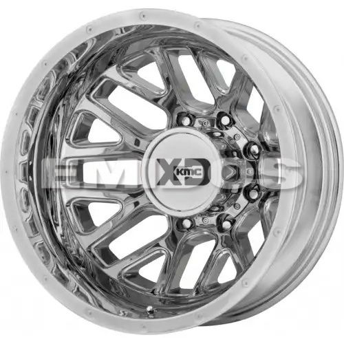 XD Series XD843 GRENADE DUALLY CHROME - REAR 8x165.1 17R 6.5 125.1 -155