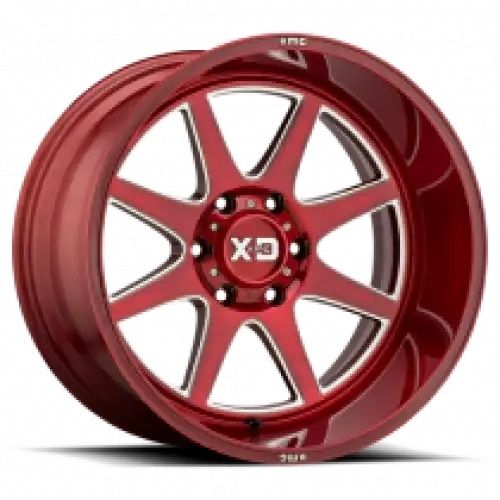 XD Series XD844 PIKE BRUSHED RED W/ MILLED ACCENTS 6x139.7 22R 12 106.1 -44