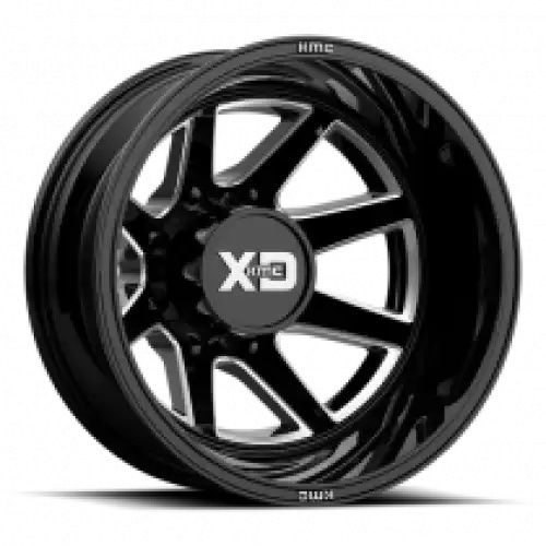 XD Series XD845 PIKE DUALLY GLOSS BLACK MILLED - REAR 8x200 22R 8.25 142 -202