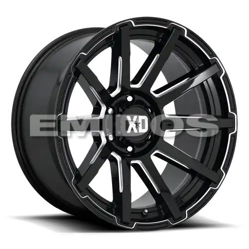 XD Series XD847 OUTBREAK GLOSS BLACK MILLED 5x110 17R 8 65.07 35