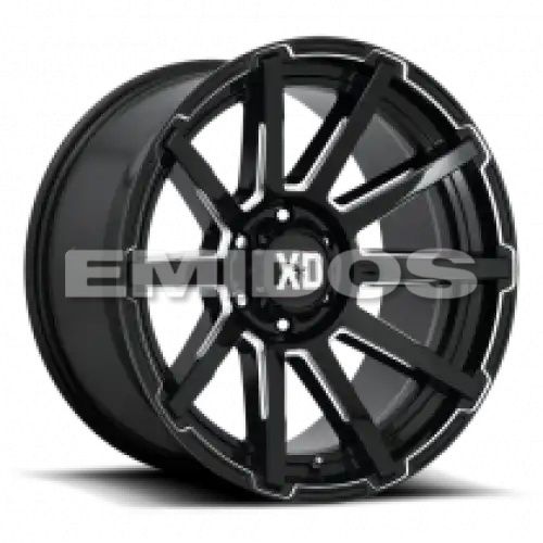 XD Series XD847 OUTBREAK GLOSS BLACK MILLED 6x135 18R 9 87.1 12