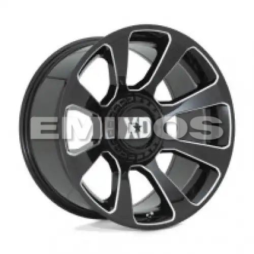 XD Series XD854 REACTOR GLOSS BLACK MILLED 6x135/139.7 20R 9 106.1 18