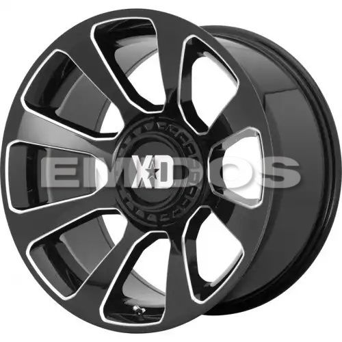 XD Series XD854 REACTOR GLOSS BLACK MILLED 6x120/139.7 20R 9 78.1 18