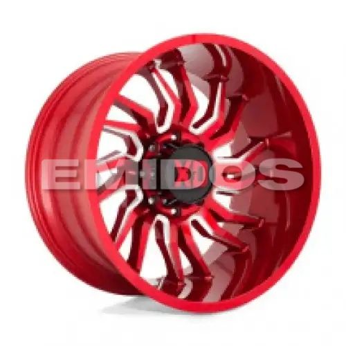 XD Series XD858 TENSION CANDY RED MILLED 8x165.1 22R 10 125.1 -18