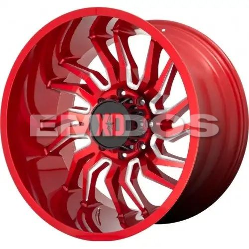 XD Series XD858 TENSION CANDY RED MILLED 8x170 22R 12 125.1 -44