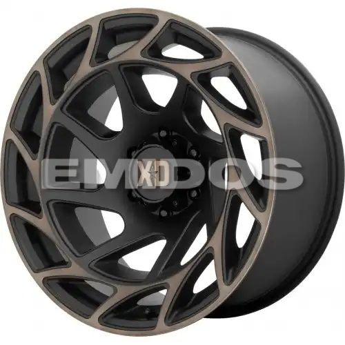 XD Series XD860 ONSLAUGHT SATIN BLACK W/ BRONZE TINT 8x165.1 20R 9 125.1 BNK