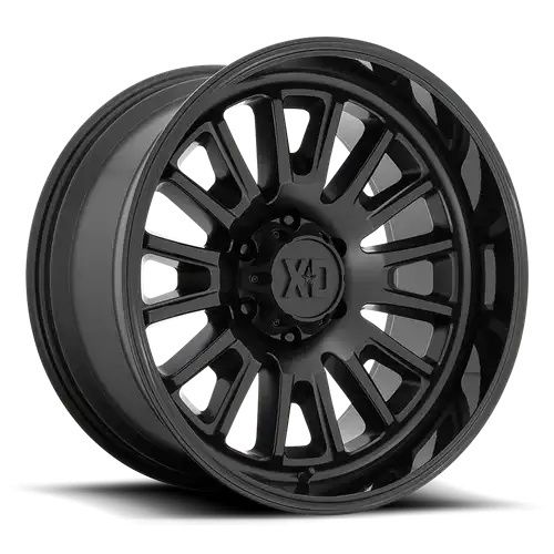 XD Series XD864 ROVER SATIN BLACK W/ GLOSS BLACK LIP 8x180 22R 12 124.2 -44