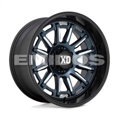 XD Series XD865 PHOENIX METALLIC BLUE MILLED W/ BLACK LIP 5x127 20R 9 71.5 BNK