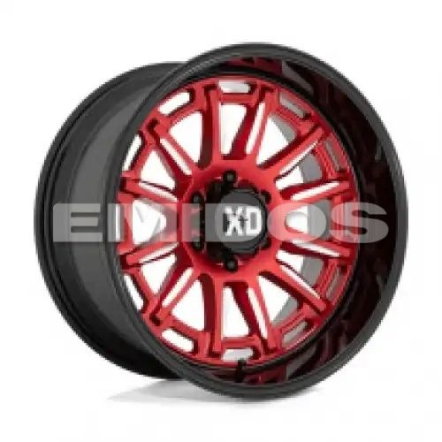 XD Series XD865 PHOENIX CANDY RED MILLED W/ BLACK LIP 6x135 20R 9 87.1 BNK