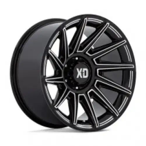 XD Series XD867 SPECTER GLOSS BLACK MILLED 8x165.1 20R 10 125.1 -18