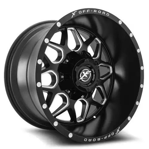 XF Off-Road XF-202 Matte Black & Machined 5x114.3/127 20R 10 78.1 -12