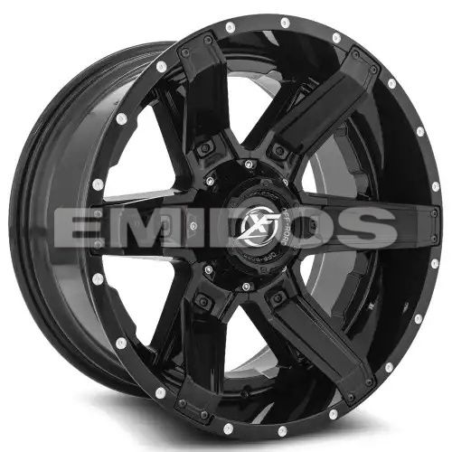 XF Off-Road XF-214 Gloss Black + Gloss Black Inserts 5x139.7 20R 12 110.3 -44