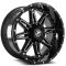 XF Off-Road XF-217 Gloss Black & Milled + Black Inserts 5x114.3/127 20R 10 78.1 -12