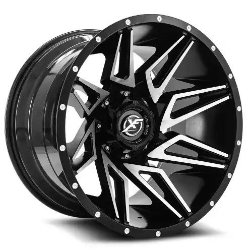 XF Off-Road XF-218 Gloss Black & Machined 5x127/139.7 20R 10 78.1 -24