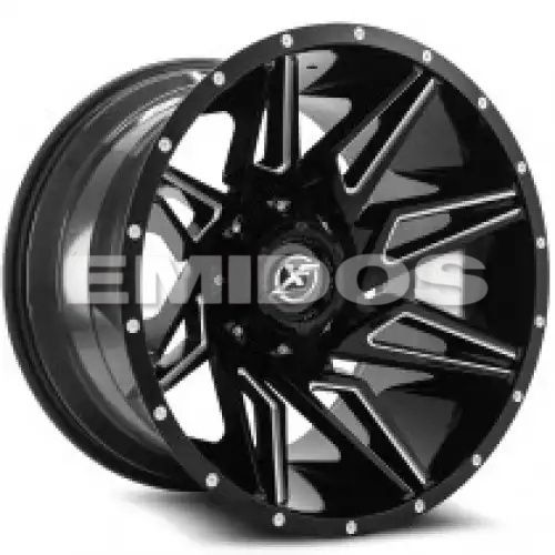 XF Off-Road XF-218 Gloss Black & Milled 5x127/139.7 20R 10 78.1 -24