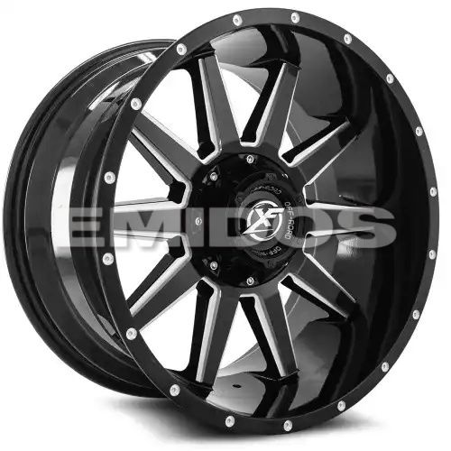 XF Off-Road XF-219 Gloss Black & Milled 5x139.7/150 18R 9 110.3 BNK