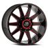 XF Off-Road XF-219 Gloss Black & Red Milled 5x127/139.7 20R 9 78.1 BNK
