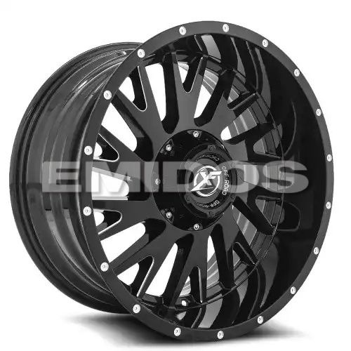 XF Off-Road XF-221 Gloss Black & Milled 6x135/139.7 20R 10 108 -24