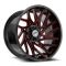 XF Off-Road XF-229 Gloss Black & Red Milled 6x135/139.7 20R 9 106.4 BNK