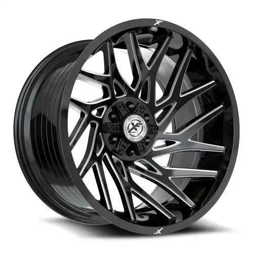 XF Off-Road XF-229 Gloss Black & Milled 6x135/139.7 20R 9 106.4 12