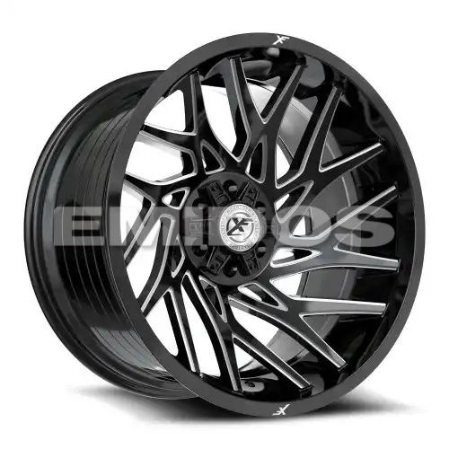 XF Off-Road XF-229 Gloss Black & Milled 5x127/139.7 22R 12 78.1 -44
