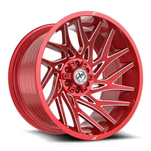 XF Off-Road XF-229 Anodized Red & Milled 5x127/139.7 24R 12 78.1 -44