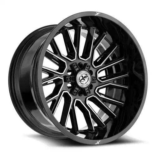 XF Off-Road XF-230 Gloss Black & Machined 6x135/139.7 22R 10 106.4 -18