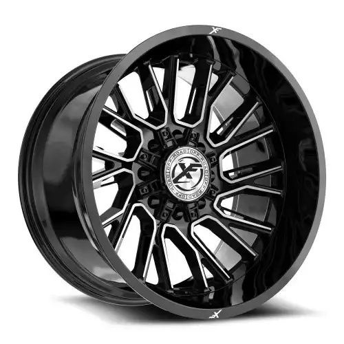 XF Off-Road XF-230 Gloss Black & Machined 8x165.1/170 22R 10 125.2 -18