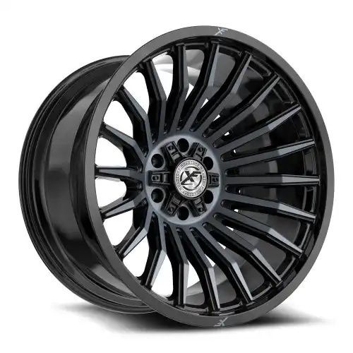 XF Off-Road XF-231 Gloss Black & Machined Titanium Double Dark Tint 5x127/139.7 20R 10 78.1 -12