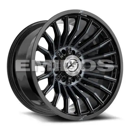 XF Off-Road XF-231 Gloss Black & Machined Titanium Double Dark Tint 8x165.1/170 20R 12 125.2 -44