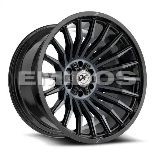 XF Off-Road XF-231 Gloss Black & Machined Titanium Double Dark Tint 5x127/139.7 22R 12 78.1 -44