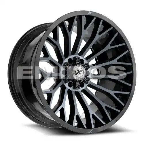 XF Off-Road XF-237 Gloss Black & Machined Titanium Double Dark Tint 5x127/139.7 20R 10 78.1 -12