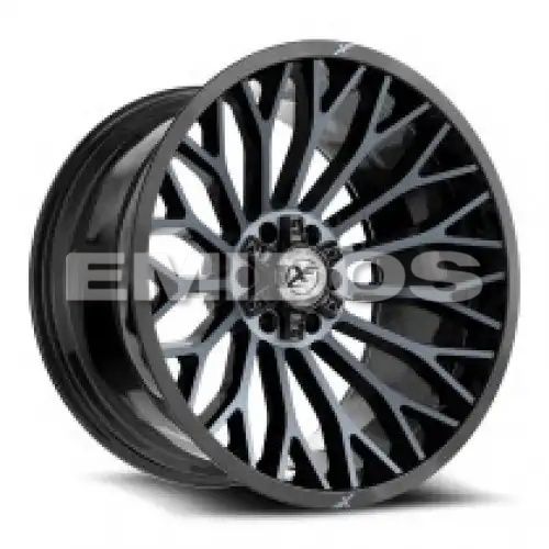 XF Off-Road XF-237 Gloss Black & Machined Titanium Double Dark Tint 6x135/139.7 20R 10 106.4 -24