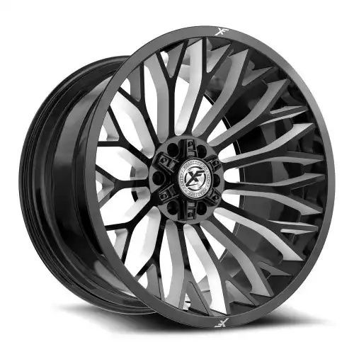 XF Off-Road XF-237 Gloss Black & Milled 5x127/139.7 20R 12 78.1 -44