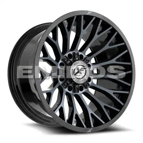 XF Off-Road XF-237 Gloss Black & Machined Titanium Double Dark Tint 8x165.1/170 20R 12 125.2 -44